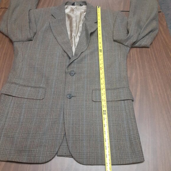 Jos. A. Bank Men's 40R Wool Cashmere Herringbone Sports Coat Two Button - Picture 16 of 16